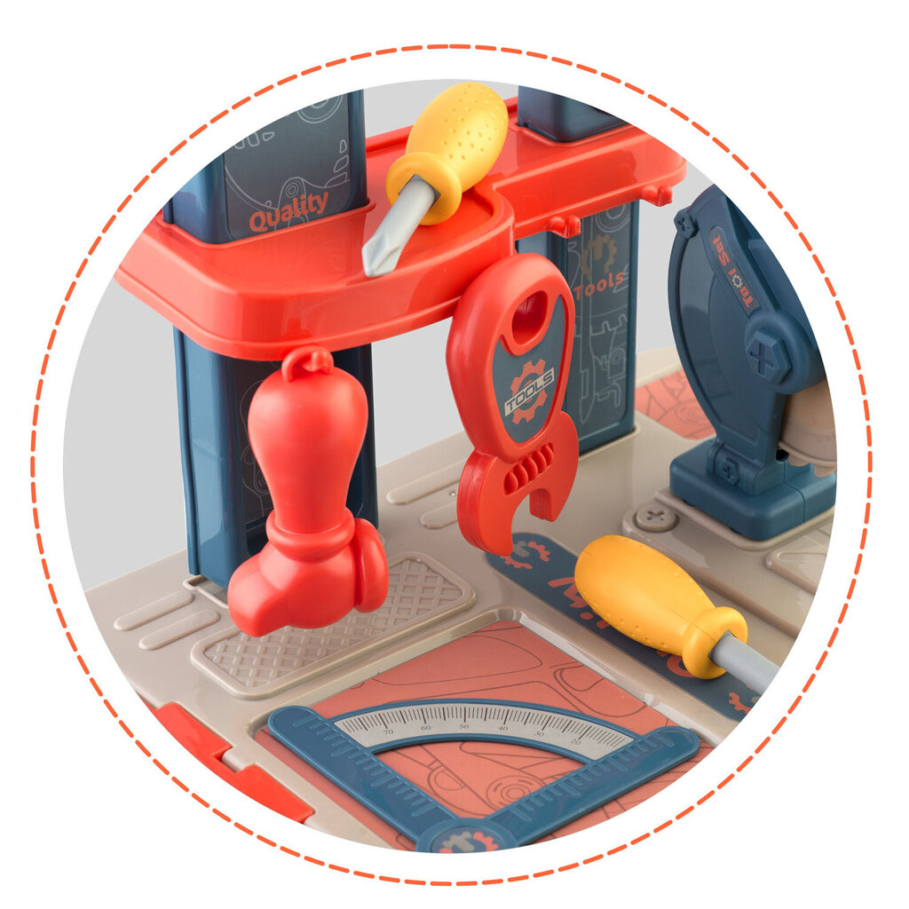 Žaislinis įrankių stalas mini, žalias kaina ir informacija | Žaislai berniukams | pigu.lt