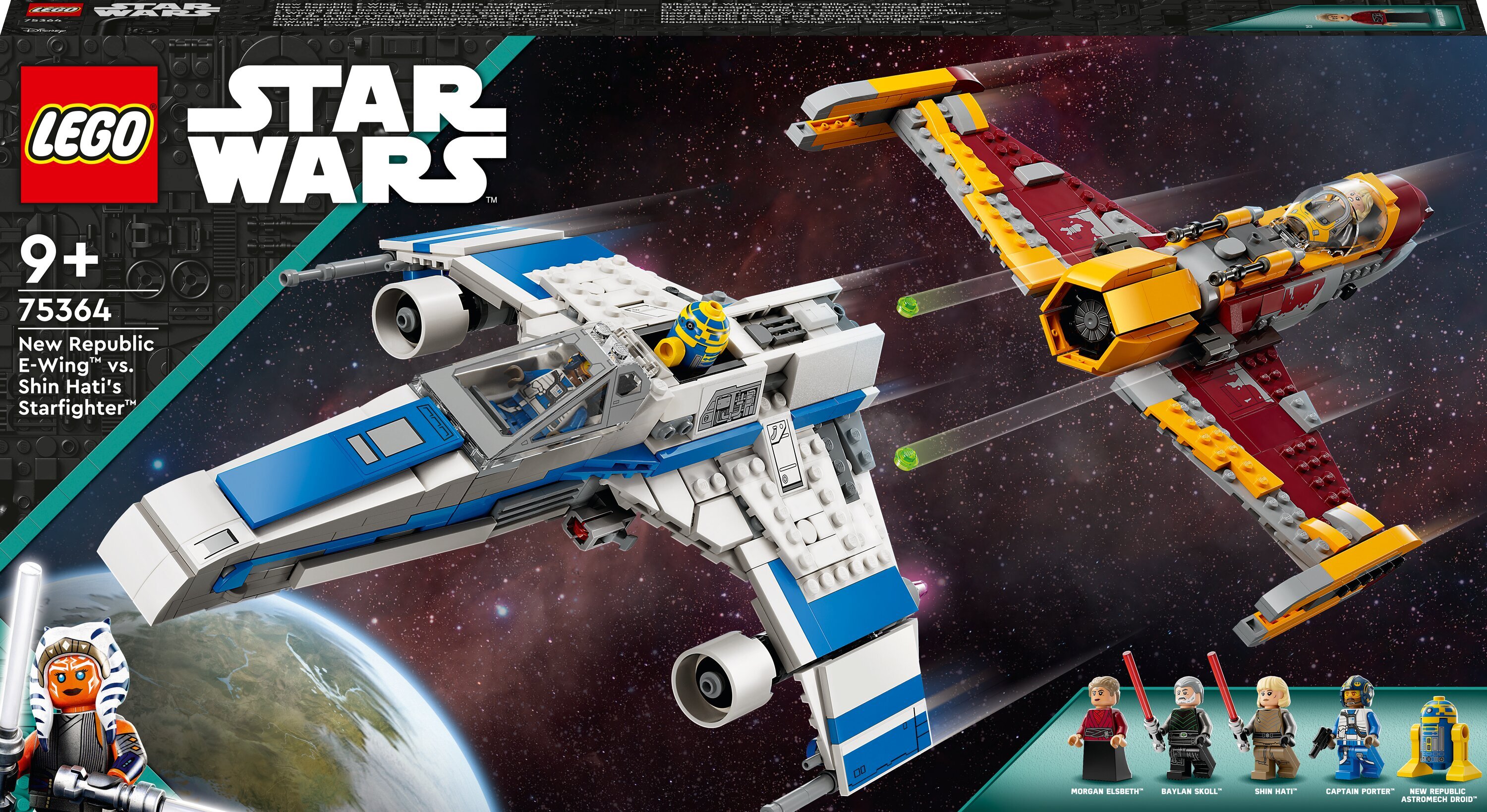 75364 LEGO® Star Wars E-wing™ Новой Республики против истребителя Шин Хати™  цена | pigu.lt