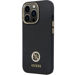 Guess GUHCP13XM4DGPK iPhone 13 Pro Max 6.7" czarny|black hardcase Silicone Logo Strass 4G цена и информация | Чехлы для телефонов | pigu.lt