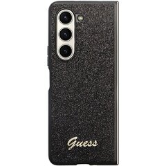 Guess GUHCZFD5HGGSHK F946 Z Fold5 czarny|black hardcase Glitter Script цена и информация | Чехлы для телефонов | pigu.lt