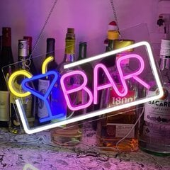 Led Neon светящаяся декорация Bar, 1 шт. цена и информация | Детали интерьера | pigu.lt