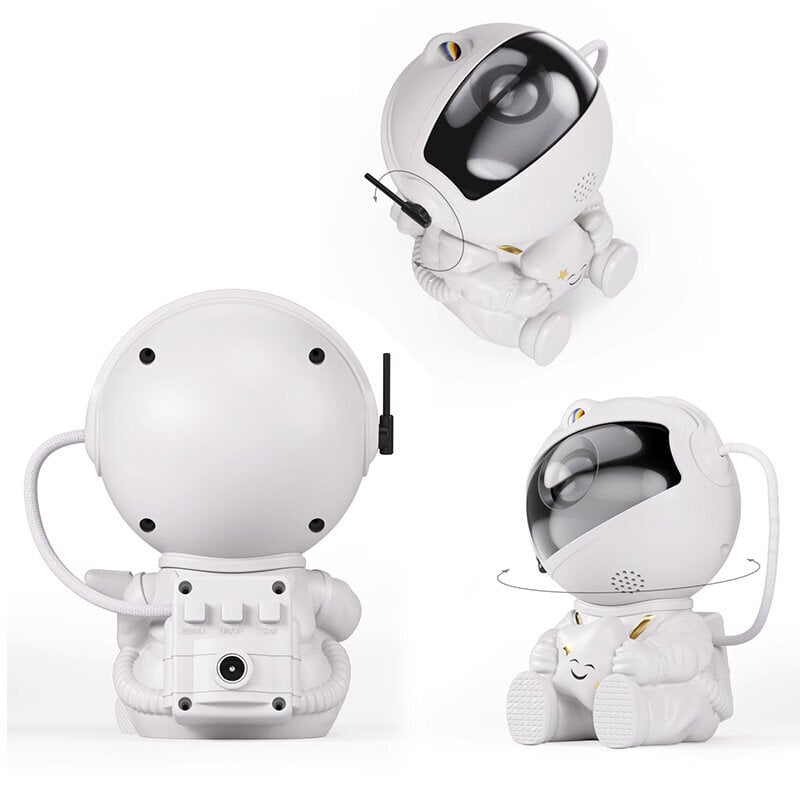 3D LED šviesos efektų projektorius Astronautas kaina ir informacija | Dekoracijos šventėms | pigu.lt