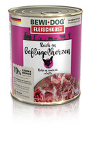 Bewi dog Rich in Chicken Hearts konservai šunims su vištienos širdelėmis 800 g × 6 vnt kaina ir informacija | Konservai šunims | pigu.lt