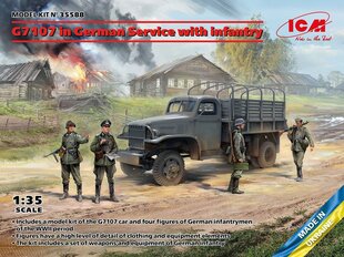 Klijuojamas modelis ICM 35588 G7107 in German Service with Infantry 1/35 kaina ir informacija | Klijuojami modeliai | pigu.lt