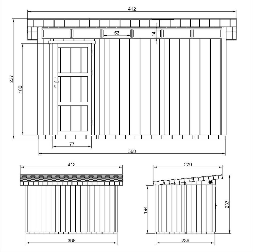 Įrankių namelis Timbela LP SmartSide M904 su dažų rinkiniu Tundra Grey kaina ir informacija | Sodo nameliai, malkinės, pastogės | pigu.lt