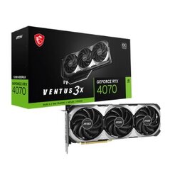 MSI GeForce RTX 4070 Ventus 3X E 12G OC цена и информация | Видеокарты (GPU) | pigu.lt