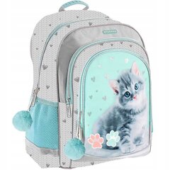 Mokyklinė kuprinė su priedais Starpak Kitty Mint 506934, 6 dalių цена и информация | Школьные рюкзаки, спортивные сумки | pigu.lt