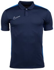 Marškinėliai vyrams Nike DF Academy 23 SS Polo DR1346 451, mėlyni kaina ir informacija | Vyriški marškinėliai | pigu.lt