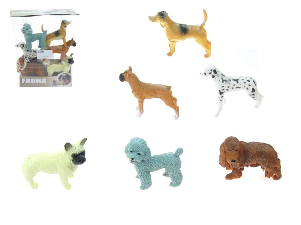 Šunų figūrėlės, rinkinys JIn 9 - 12 cm цена и информация | Lavinamieji žaislai | pigu.lt