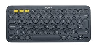 Belaidė klaviatūra Logitech K380 (NO), juoda kaina ir informacija | Klaviatūros | pigu.lt
