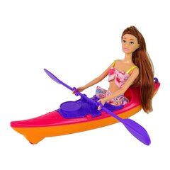 Lėlė barbė su baidare Lean Toys, 5d. цена и информация | Игрушки для девочек | pigu.lt