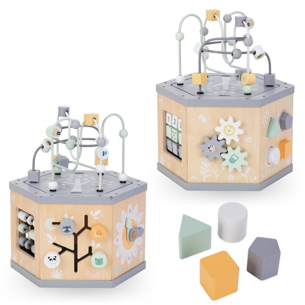 Interaktyvus medinis kubas Mamabrum kaina ir informacija | Žaislai kūdikiams | pigu.lt