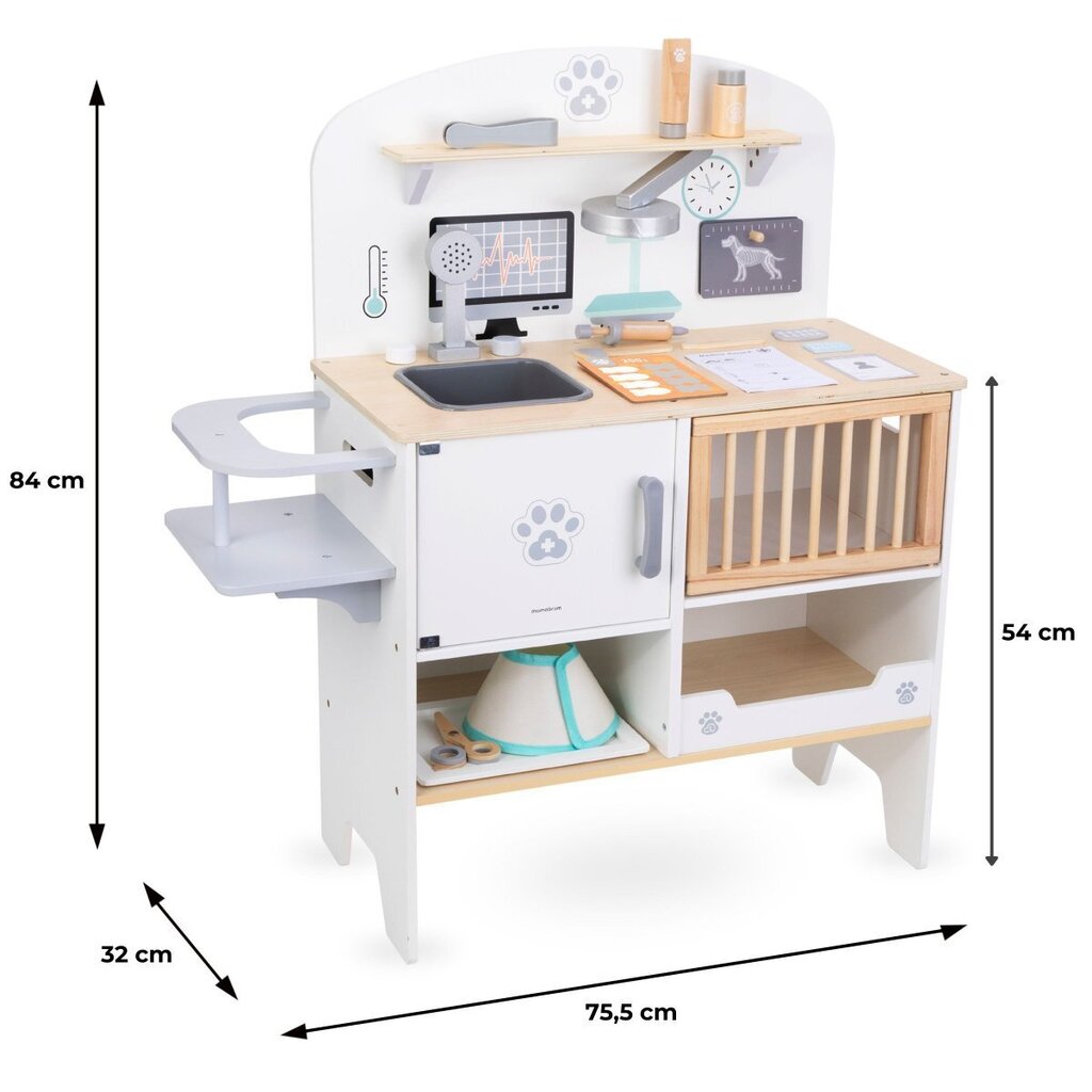 Žaislinė gyvūnų ligoninė Mamabrum kaina ir informacija | Žaislai mergaitėms | pigu.lt