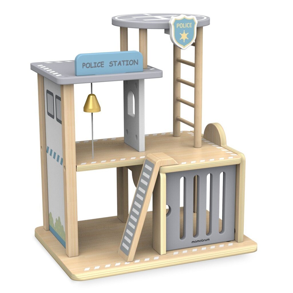 Medinė policijos nuovada su priedais StoreXO kaina ir informacija | Žaislai berniukams | pigu.lt