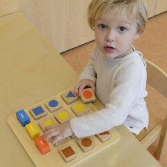 Formų ir spalvų edukacinė rūšiavimo lenta Masterkidz, 15d. kaina ir informacija | Lavinamieji žaislai | pigu.lt