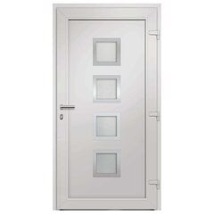 vidaXL Priekinės durys baltos spalvos 88x200cm 279181 цена и информация | Двери со стеклом LIRA, дуб сицилия, ЭКО шпон | pigu.lt