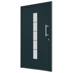 vidaXL Priekinės durys antracito spalvos 100x210cm 3056813 kaina ir informacija | Vidaus durys | pigu.lt