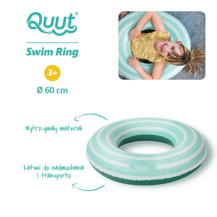 Pripučiamas plaukimo ratas Quut, Ø 60 cm цена и информация | Vandens, smėlio ir paplūdimio žaislai | pigu.lt