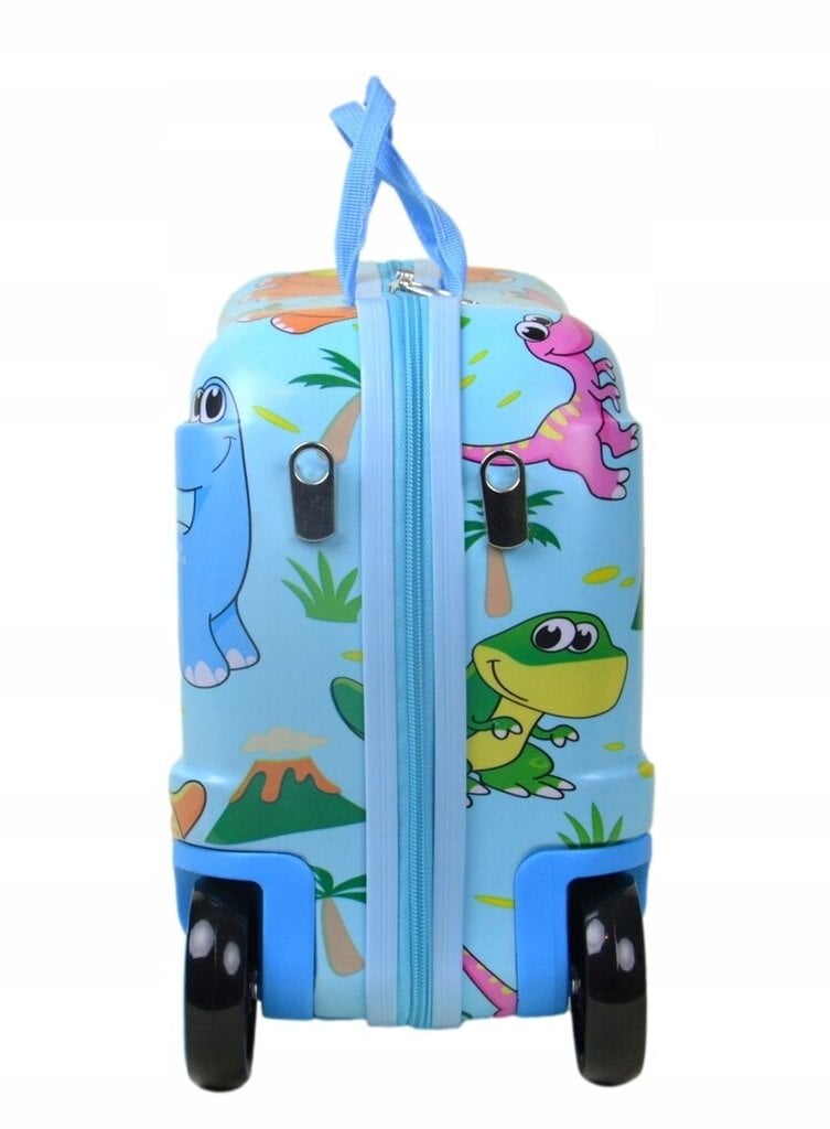 Vaikiškas lagaminas Dino blue, 25l, mėlynas kaina ir informacija | Lagaminai, kelioniniai krepšiai | pigu.lt
