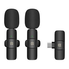 Wireless microphone Puluz PU3151B Lavalier Type C цена и информация | Микрофоны | pigu.lt