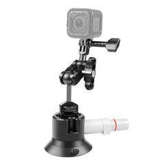 Glass car holder with Pump Suction Puluz for GOPRO Hero, DJI Osmo Action PU845B цена и информация | Держатели для телефонов | pigu.lt