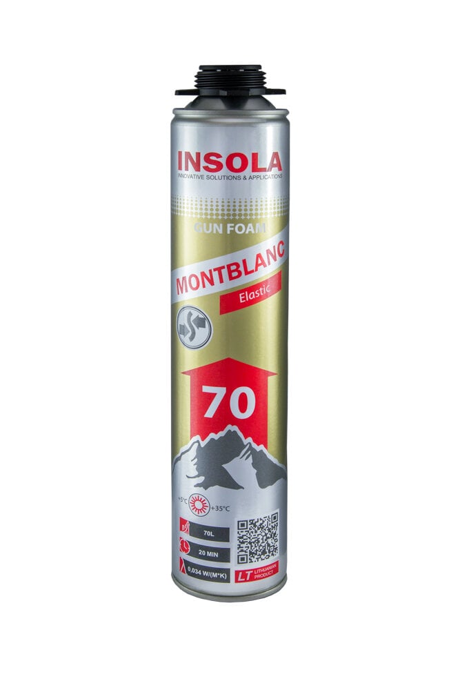 Montavimo putos Insola Montblanc 70 Elastic, 870 ml kaina ir informacija | Sandarinimo medžiagos | pigu.lt