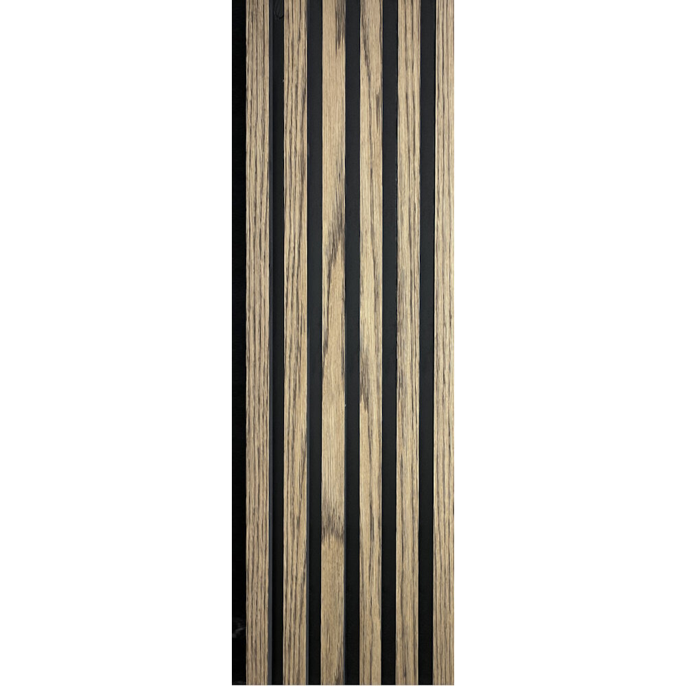 Linijinės dekoratyvinės plokštės su konjako atspalvio ąžuolo lukštu. 2,43m kaina ir informacija | Plytelės sienoms | pigu.lt