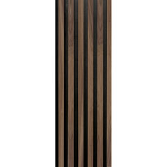 Linijinės dekoratyvinės plokštės su amerikietiško riešutmedžio faneruote. 2,8m kaina ir informacija | Plytelės sienoms | pigu.lt