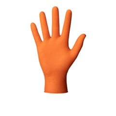Vienkartinės nitrilinės pirštinės GoGrip orange XL, 50 vnt. kaina ir informacija | Darbo pirštinės | pigu.lt