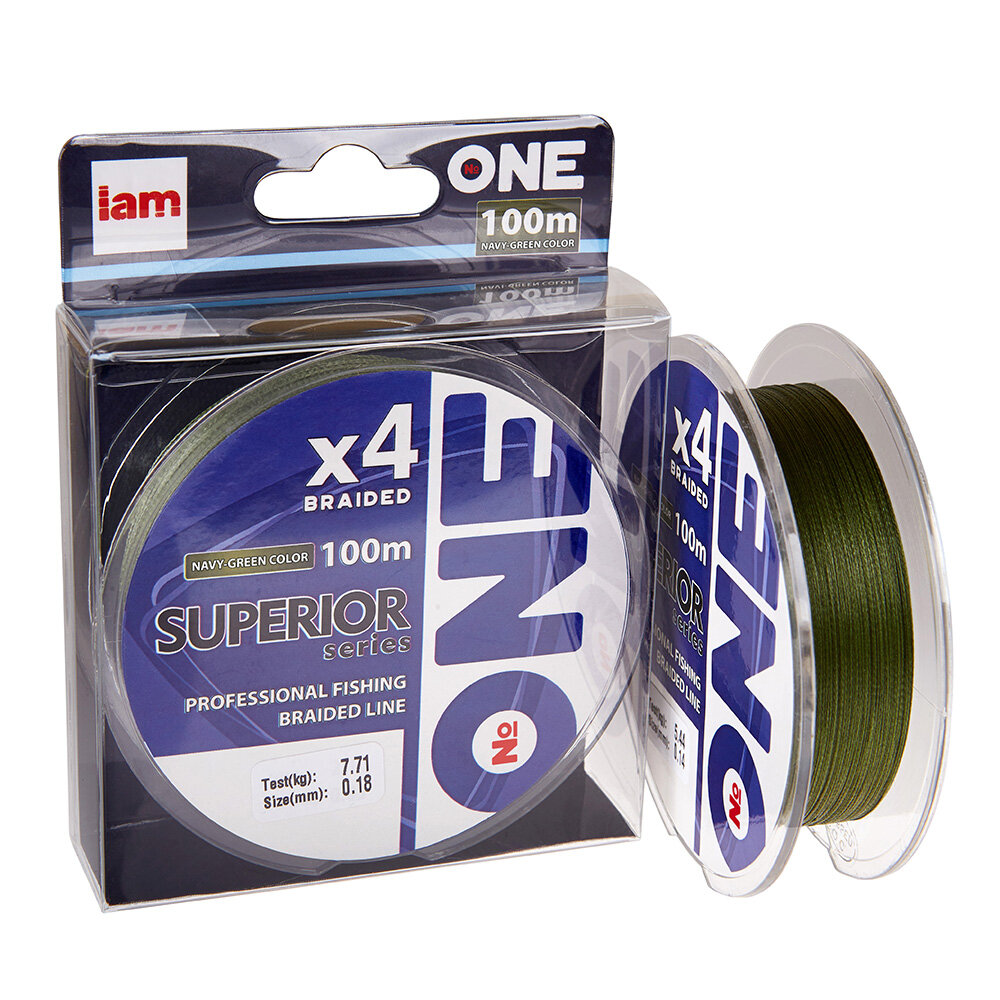 Pintas valas IAM Number One Superior 4X navygreen 6.80 kg 0.16mm kaina ir informacija | Valai | pigu.lt