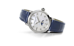 Laikrodis moterims Frederique Constant Slimline Moonphase FC-206MPWD1S6 kaina ir informacija | Moteriški laikrodžiai | pigu.lt