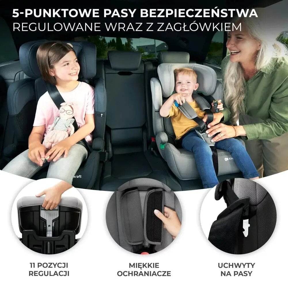 Automobilinė kėdutė Kinderkraft Comfort Up i-Size, 9-36 kg, black цена и информация | Autokėdutės | pigu.lt