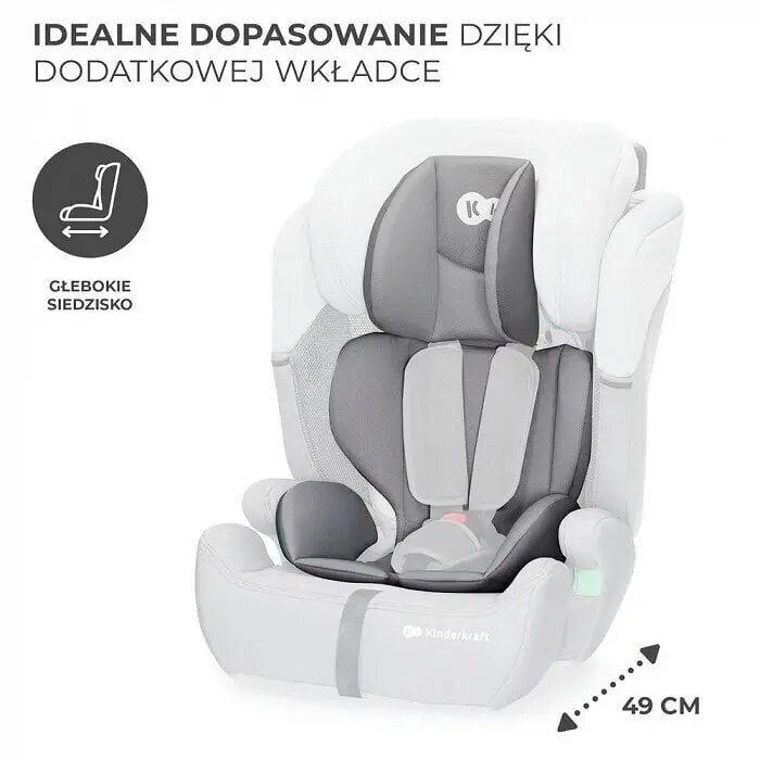 Automobilinė kėdutė Kinderkraft Comfort Up i-Size, 9-36 kg, grey цена и информация | Autokėdutės | pigu.lt