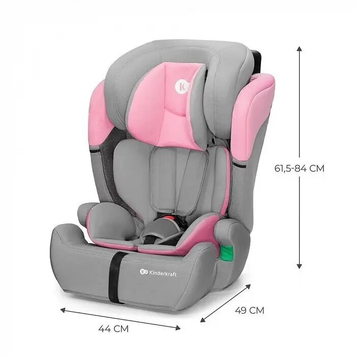 Automobilinė kėdutė Kinderkraft Comfort Up i-Size, 9-36 kg, pink kaina ir informacija | Autokėdutės | pigu.lt