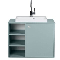 Шкафчик для ванной комнаты с раковиной Tenzo Color Bath, 80х50х62 см, зеленый цвет цена и информация | Шкафчики для ванной | pigu.lt