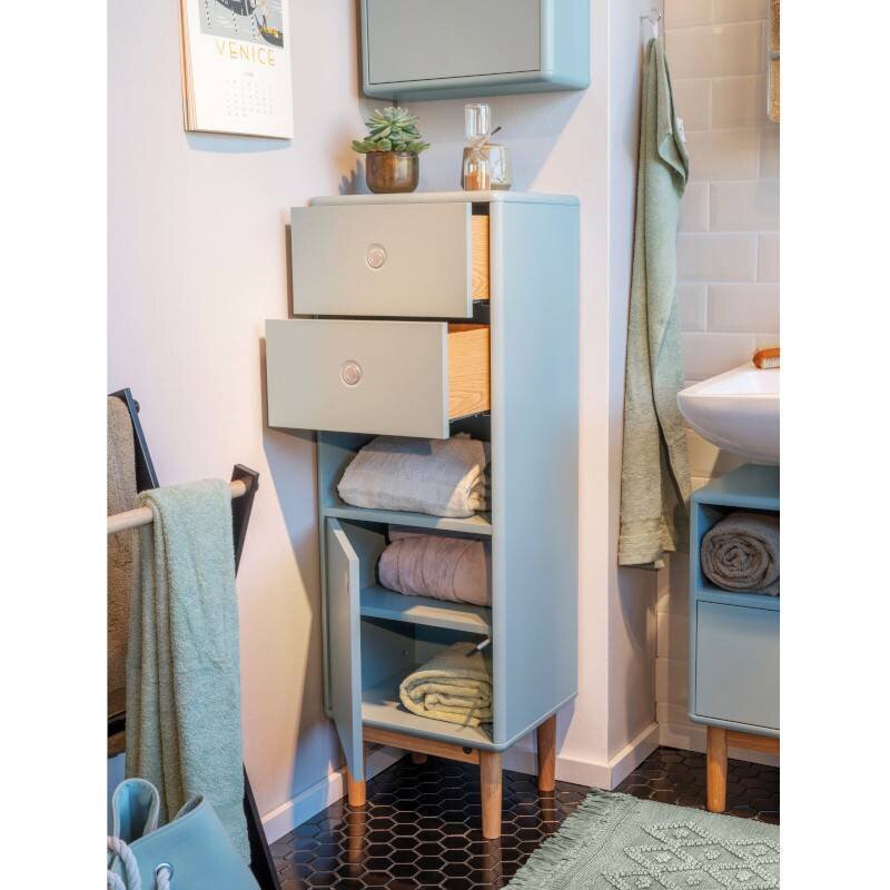 Vonios spintelė Tenzo Color Bath, 80x16x58 cm, žalia kaina ir informacija | Vonios spintelės | pigu.lt