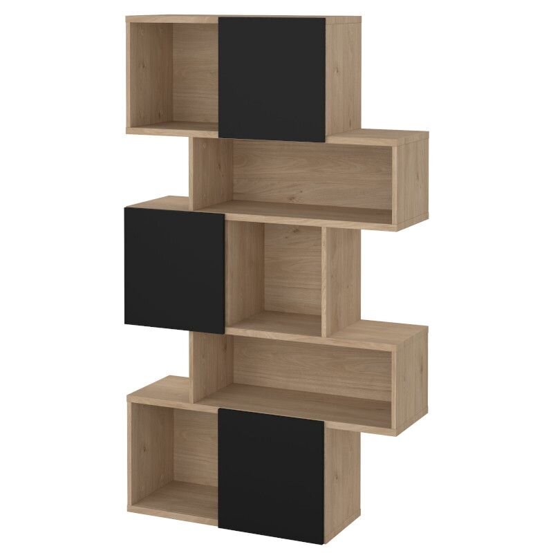 Lentyna Aatrium Maze, 95x31x166 cm, ruda/juoda kaina ir informacija | Lentynos | pigu.lt