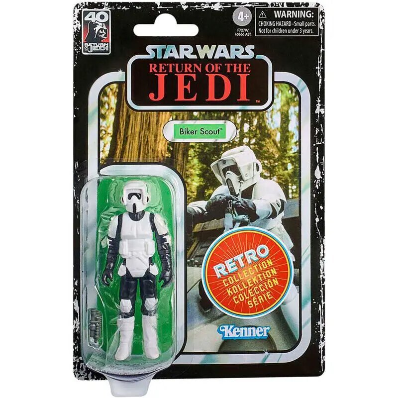 Figūrėlė Hasbro Star Wars Retro Biker Scout, 9,5 cm цена и информация | Žaislai berniukams | pigu.lt