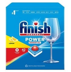 Finish Power Essentials indų plovimo tabletės, 42 vnt. цена и информация | Средства для мытья посуды | pigu.lt