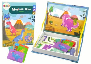 Magnetinė knyga Lean Toys Dinozaurai, 36 d. kaina ir informacija | Lavinamieji žaislai | pigu.lt