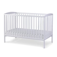 Детская кроватка Nordbaby Lassio, 120x60 см, цвет белый цена и информация | Детские кроватки | pigu.lt