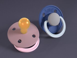 Соска из натурального каучука Rebael Misty Soft Mouse/Tornado Plum Mouse, 6+ месяцев, 2 шт. цена и информация | Пустышки | pigu.lt