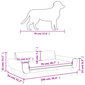 Aksomo lova šunims vidaXL, 100x54x33 cm, pilka kaina ir informacija | Guoliai, pagalvėlės | pigu.lt