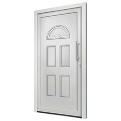 vidaXL Priekinės durys baltos spalvos 88x190cm 279253 цена и информация | Двери со стеклом LIRA, дуб сицилия, ЭКО шпон | pigu.lt
