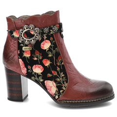 Aukštakulniai batai moterims Laura Vita Elceao SL18956 13441, raudoni kaina ir informacija | Aulinukai, ilgaauliai batai moterims | pigu.lt