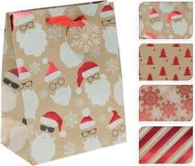 Kalėdinis dovanų maišelis įvairių spalvų 32 cm kaina ir informacija | Dovanų pakavimo priemonės | pigu.lt