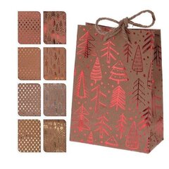 Kalėdinis dovanų maišelis įvairių spalvų 16cm kaina ir informacija | Dovanų pakavimo priemonės | pigu.lt