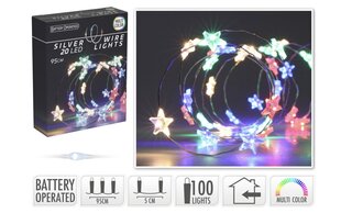 Kalėdinė girlianda, 20 LED, 0.95 m kaina ir informacija | Girliandos | pigu.lt