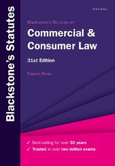 Blackstone's Statutes on Commercial & Consumer Law 31st Revised edition цена и информация | Книги по экономике | pigu.lt