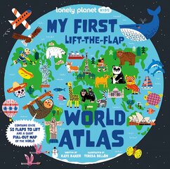 Lonely Planet Kids My First Lift-the-Flap World Atlas kaina ir informacija | Knygos paaugliams ir jaunimui | pigu.lt